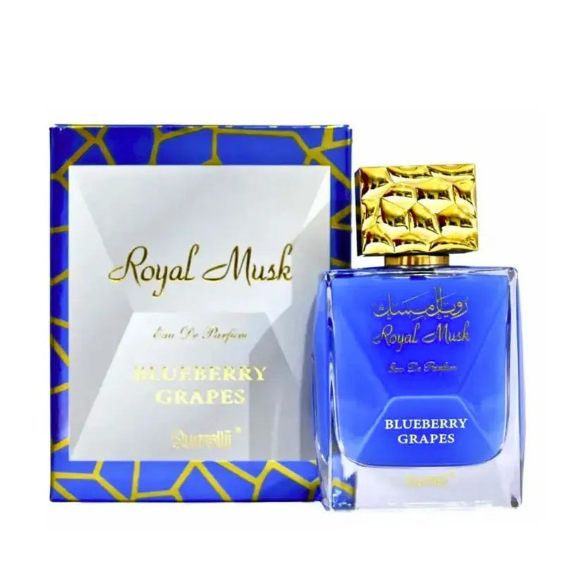 Royal Musk Blueberry Grapes EDP 100ML (3.4 OZ) by SURRATI, Exotic Fragrances for Men & Women.  Floral Perfume